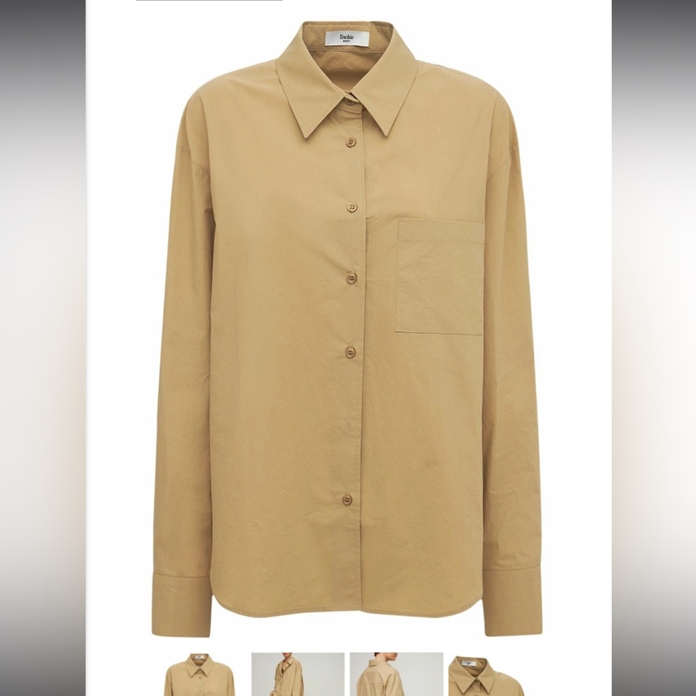 The Frankie Shop Lui Organic Cotton Poplin Shirt